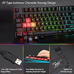 CHONCHOW Wired Gaming Keyboard for Mac PC PS5 PS4