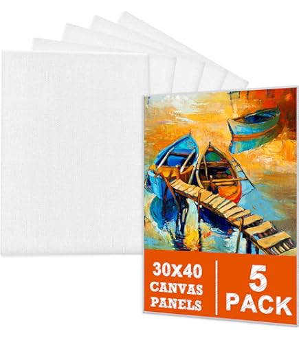 Toile De Lin Naturel Pour Peinture - Format 30 X 30 Cm - Imprégnée, Stable - Pour Artistes Débutants Et Confirmés