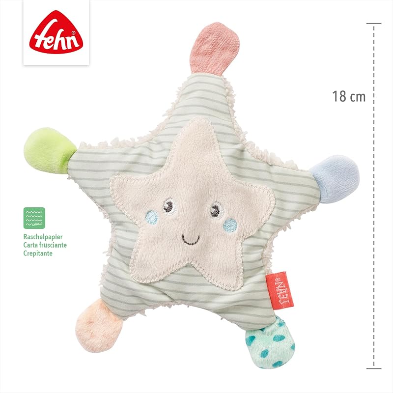 Crepitar de estrela-do-mar - Brinquedo sonoro para agarrar, ouvir e produzir sons - estimula os sentidos e as capacidades motoras do bebé - o companheiro para bebés e crianças pequenas desde o nascimento — foto 4 de 5