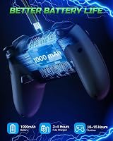 VOYEE Switch Controller RGB Wireless Pro with 1000mAh Battery, Turbo view 5