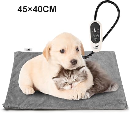 Toozey Tapis Chauffant Chien Chat Coussin Chauffant électrique Pour Animaux Avec Couverture Crystal Velvet Pour Chats Et Chiens De Nouveau Né De