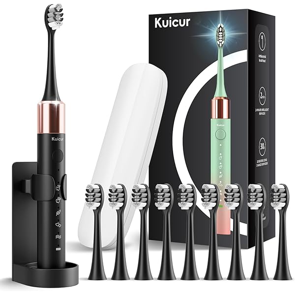 Amazon.com: Kuicur 2 Pack Electic Toothbrush - White and