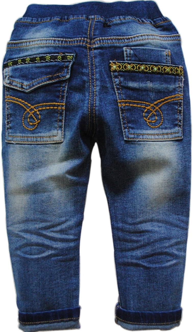 3785 Baby Jeans Trousers Casual Pants Baby Girls Denim Pants not Fade: Clothing