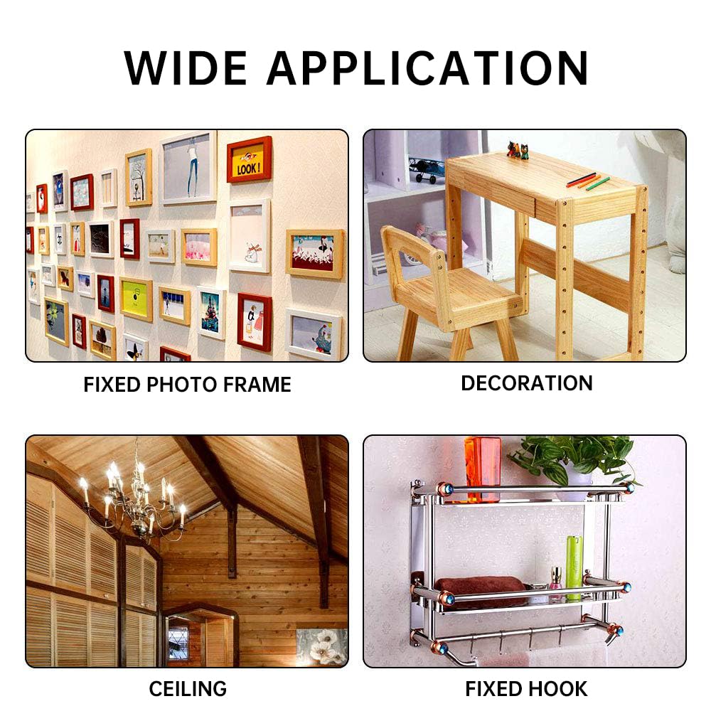 HongWay 370pcs Plastic Drywall Wall Anchors Kit with Screws, Includes 5 Different Assorted Size Anchors and Screws