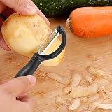 FUYOAL 2 Pcs Y Shaped Swivel Potato Peeler I Shaped Stainless Steel Vegetable view 5