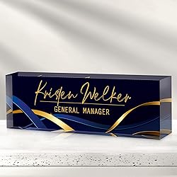 Custom Office Name Plate for Desk - Desk Name Plate