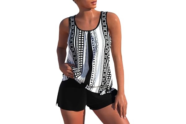 ROSEWE athletic tankini swimsuit