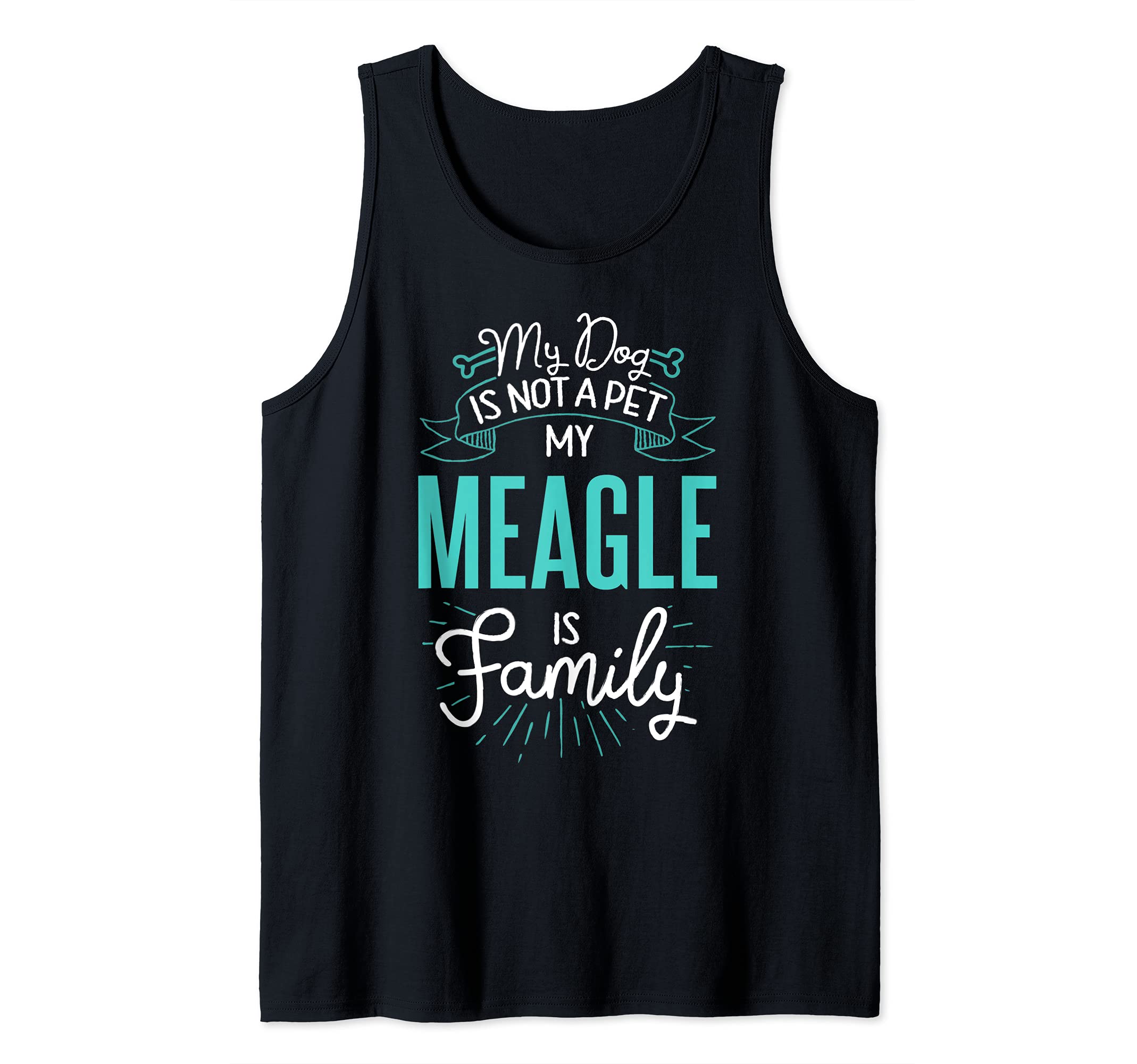 Cute Meagle Design Family Dog Giftn Tank Top