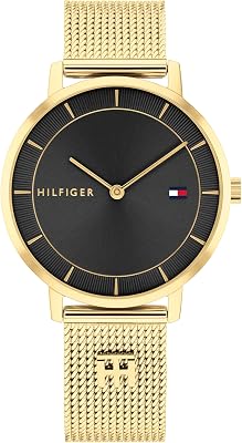 Montre À Mouvement Quartz Deux Aiguilles pour Femme avec Bracelet Milanais en Acier Inoxydable de Couleur Dorée - 1782739