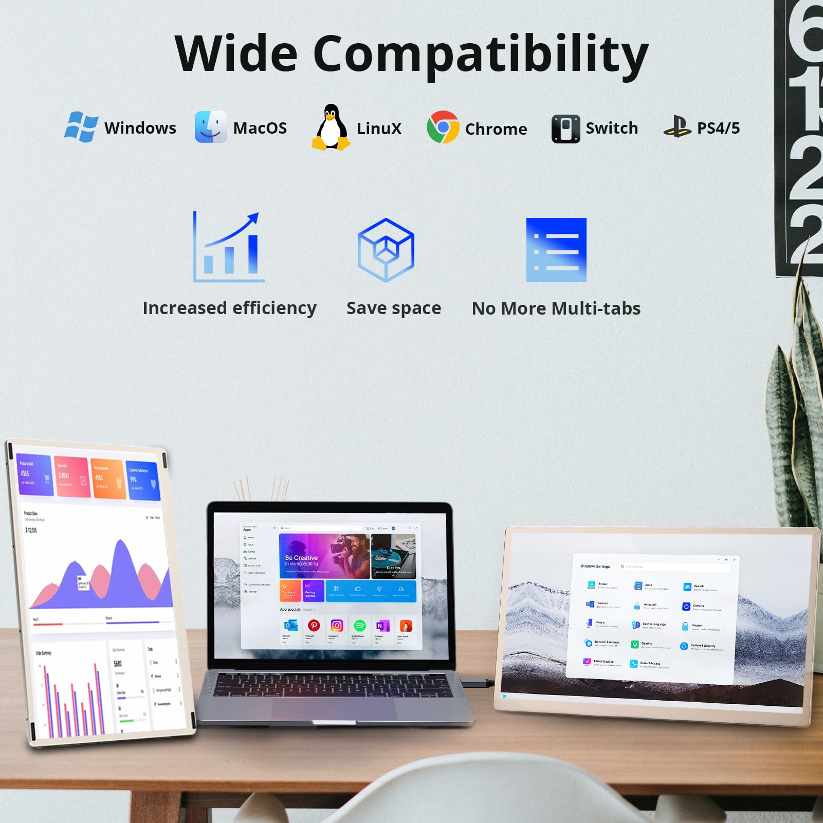 Enzion Laptop Screen Extender,Upgraded 15.6