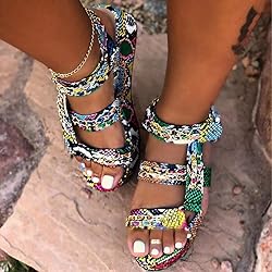 Gibobby Sandals for Women Wide Width,Open Toe Slip