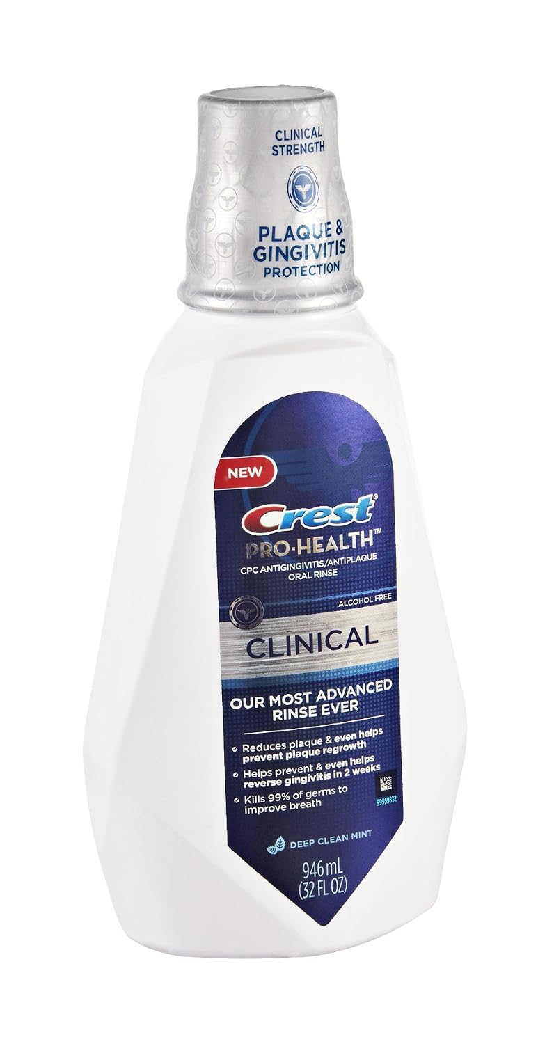 Crest Pro-health clinical alcohol free deep clean mint oral rinse #2 (037000811244)