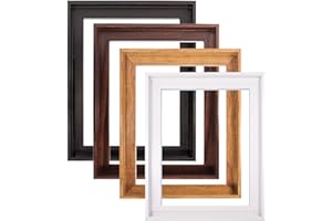 TEXAS ART Floater Frame for Finished Canvas 1.25" Depth Custom Floater Frame Kit for Stretched Canvas Picture Oil Paintings Artwork Canvas Floating Frame Wall Art Decor Finished Canvas 16"x20"