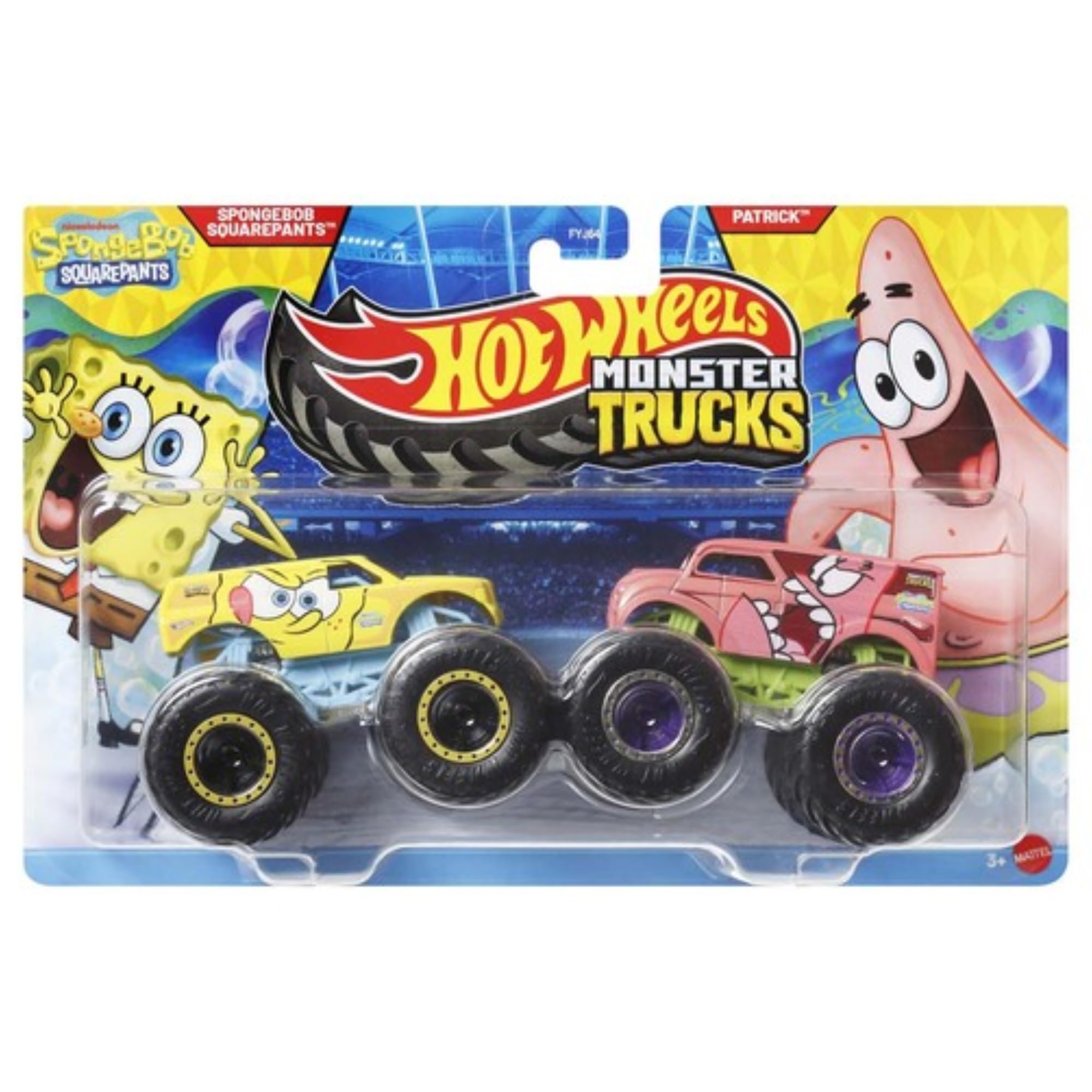 Hot Wheels Monster Trucks Demolition Doubles (Spongebob & Patrick JCC81)