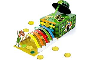 luck sea St Patricks Day Crafts for Kids: Leprechaun Trap DIY Kit Arts Toys Gifts for Classroom Activities Party Supplies Decorations(Style 4)