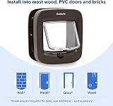 PetSafe Manual-Locking Cat Flap 4-Way Energy Efficient Brown view 4