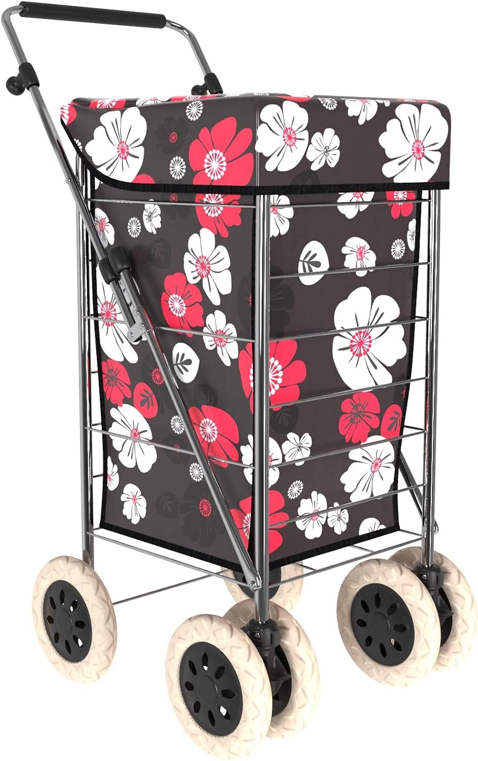 Alexander Graham Shopping Trolley With 6 Wheels - Easy Fold Large Capacity Cart