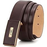 GIL Men's Profile Leather Belt, Wrinkle-free Genuine Leather, Everyday wear 35mm width