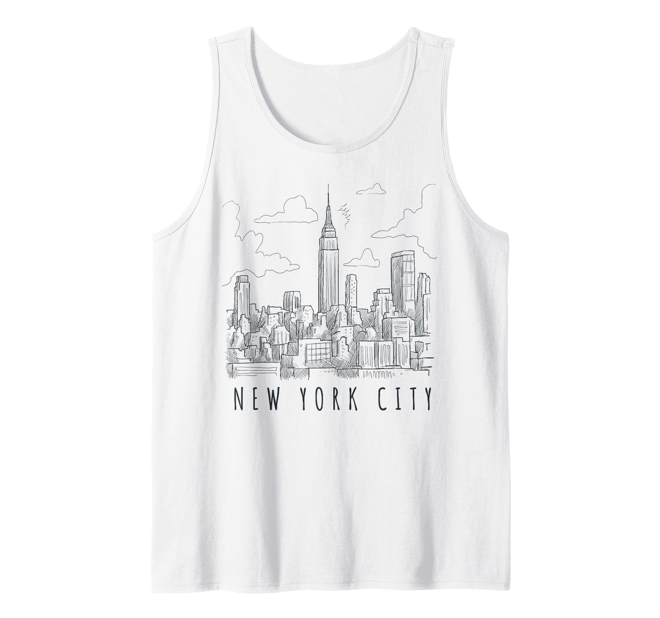 New York City Skyline Graphic Design Tees - New York City Tank Top