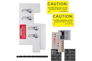 FLNGR Generator Interlock Kit Compatible with Eaton or Cutler Hammer Vertical Throw CH Series 150 or 200 amp, 2 1/4" Spacing Between Main and Branch Breakers