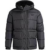 Reebok Mens Winter Jacket - Heavyweight Insulated Mens Winter Coat - Wind Water Resistant Quilted Puffer Jackets for Men