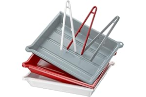 JJC 13x15 Darkroom Film Developing Tray Set with Print Developing Tongs for Photography Enthusiasts, Large Professional Photo