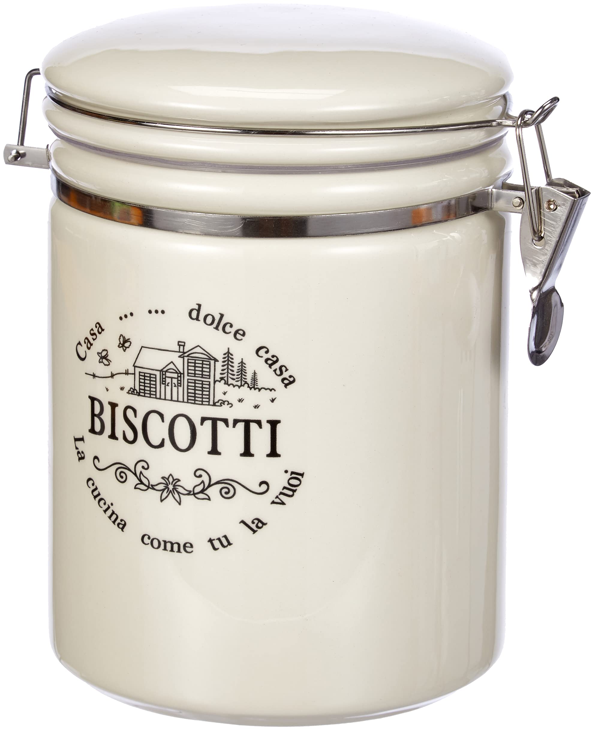 Tognana Sweet Campania Home Biscuit jar 2700cc, Ceramic, White