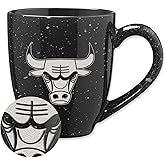 NBA Basketball Alternate 16 oz Team Color Laser Engraved Speckled Ceramic Coffee Mug