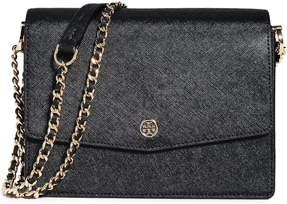 Tory Burch Women's Robinson Convertible Shoulder Bag, Black, One Size: Handbags: Amazon.com