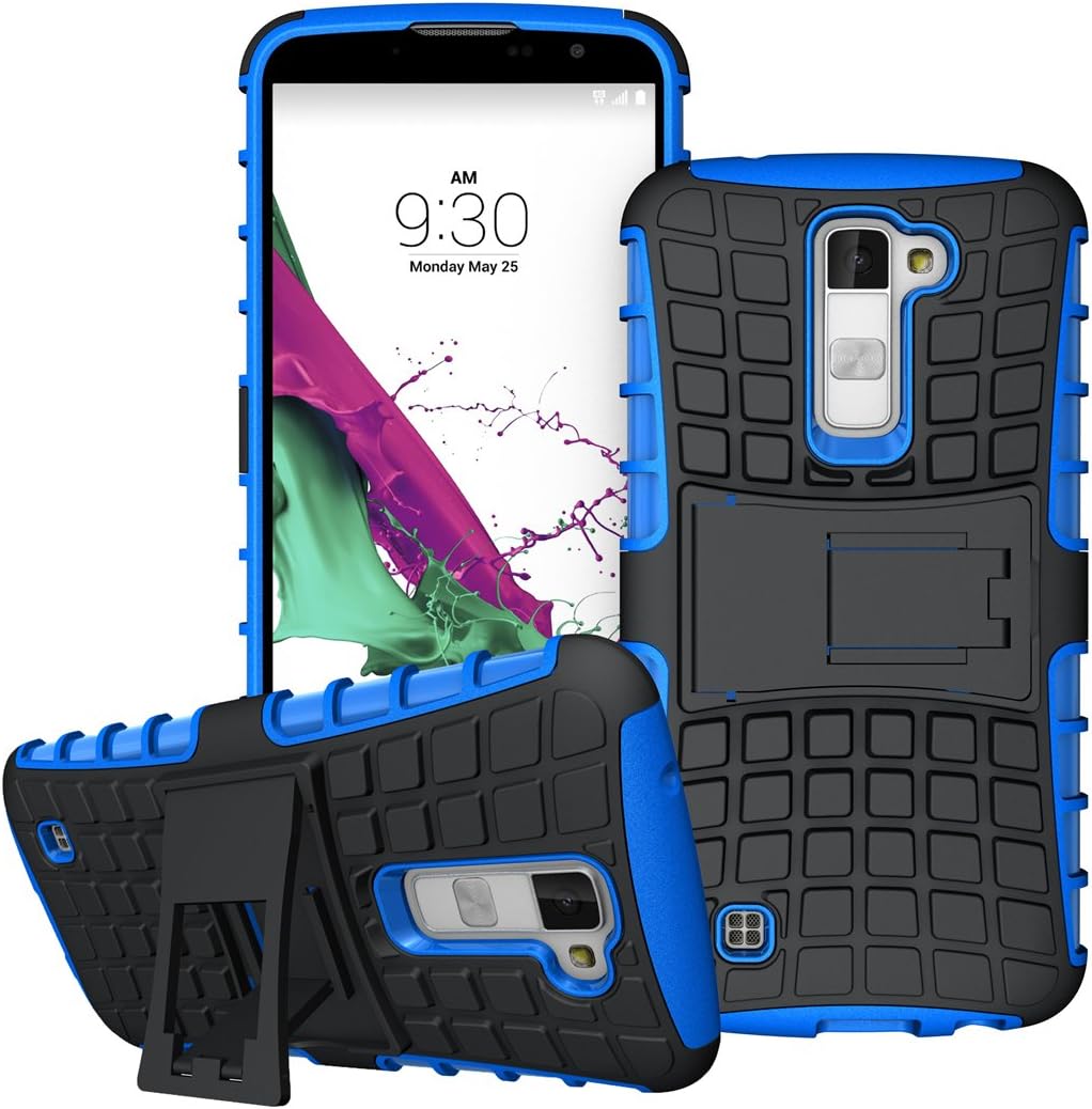 LG Stylus 2 Case, LG Stylo 2 Case, Viodolge [Shockproof] Hybrid Tough Rugged Dual Layer Protective Phone Case Cover with Kickstand for LG Stylus 2 / G Stylo 2 (LS775) (Blue)