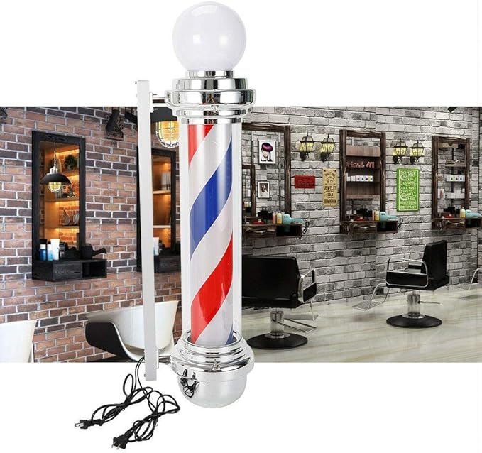 Gdrasuya10 Barber Pole Light Rotating LED Hair