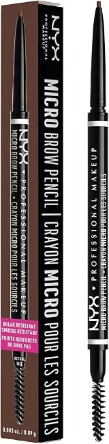 NYX Micro Brow Pencil Dual Ended Spoolie Chocolate Brand NYX PROFESSIONAL MAKEUP view 1