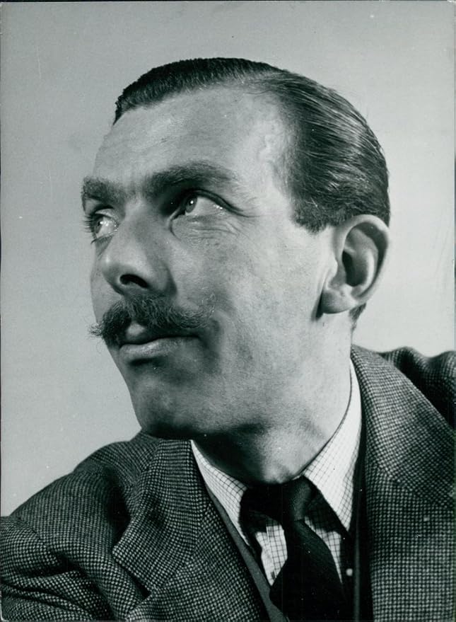 Vintage photo of Portrait of Frank Muir. Entertainment