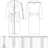 Adore Home Mens 100% Cotton Bathrobe Duck Egg XXL Shawl Collar view 5