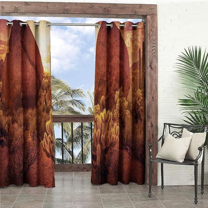 1GShophome Saguaro - Cortina para ventana de puerta (120 x 84 pulgadas
