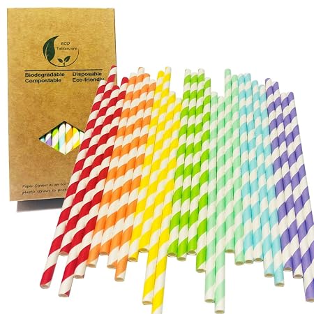 7 Cannucce Di Carta Ideali Per I Cocktail Party Accessori Decorativi Articoli Per Feste E Party Di Colore Bianco E