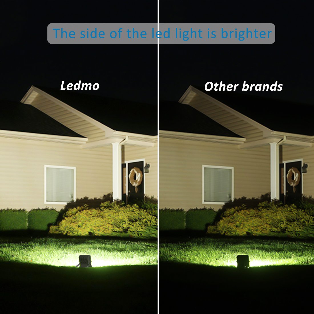 LEDMO 50W LED Flood Lights, Waterproof IP65 for outdoor, Daylight White, 6000K, 4000lm, 250W Halogen Equivalent, Security Lights, Floodlight