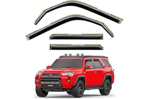 Saleago in-Channel Window Rain Guards Fit for Toyota 4Runner 2010-2024 Extra Durable Window Visors Window Deflectors Vent Vis