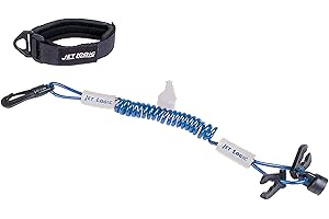 Kwik Tek ULTIMATE LANYARD, Blue and Silver, for PWCs, One Size (UL-3)