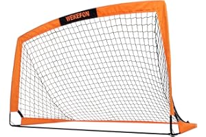 WEKEFON Soccer Goal 5' x 3.1' Portable Soccer Net with Carry Bag for Backyard Games and Training for Kids and Youth Soccer Practice, 1 Pack