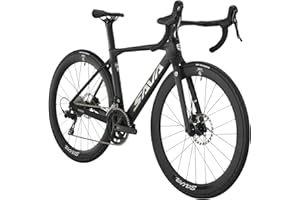 SAVADECK A7L Carbon Road Bike, T800 Carbon Fiber Frame 700C Racing Bicycle with Shimano 105 R7100 24 Speed Groupset and Hydraulic Disc Brake, Ultra-Light Carbon Bike for Man and Women