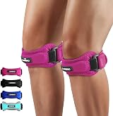 CAMBIVO 2 Pack Patella Knee Strap Pain Relief Knee Support Pink view 1
