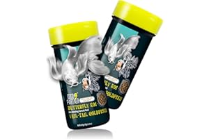 GOOD PARTNER GOODPARTNER Purify Series for Koi Fish Food, Floating Fish Pellets, All Natural Ingredients, Balanced Composition of Pond Fish Food, Good for Fins Grow and Color Saturation, 2.29 oz (Pack of 2)