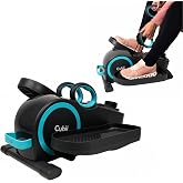 Cubii Total Body Under Desk Elliptical Bike with Built-in Upper Body Resistance Bands | Seated Exercise Machine - Arms + Legs Workout for Seniors &amp; All Ages, 12 Resistance Levels, LCD Display