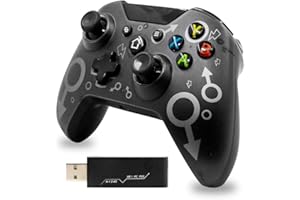 Sehawei Wireless Controller for Xbox One PC Gamepad with 2.4GHZ Wireless Adapter,for Xbox One/One S/One X/One Elite/Xbox Series X/PS3 /Windows 7/8/10 (Black)