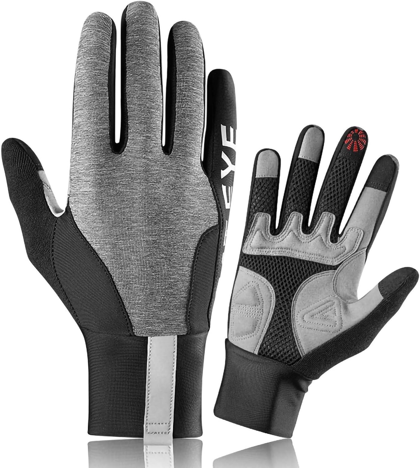 Gants De Sport Homme Hiver - Écran Tactile, Doublure Polaire, Anti-dérapant Pour Vélo, Course, Conduite
