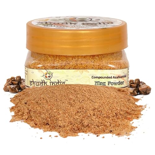 Shudh India Asafoetida (Hing) Powder - 100% Pure, Salt-Free Indian Spice, Natural Onion & Garlic Substitute