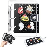 Humyoun 2 Pcs Mini Enamel Pin Display Book Gift Clear Collection Binder Holder Travel Trading Pin Book with 3 Page Display Boards Storage Organizer for Travel Collectors(Black)