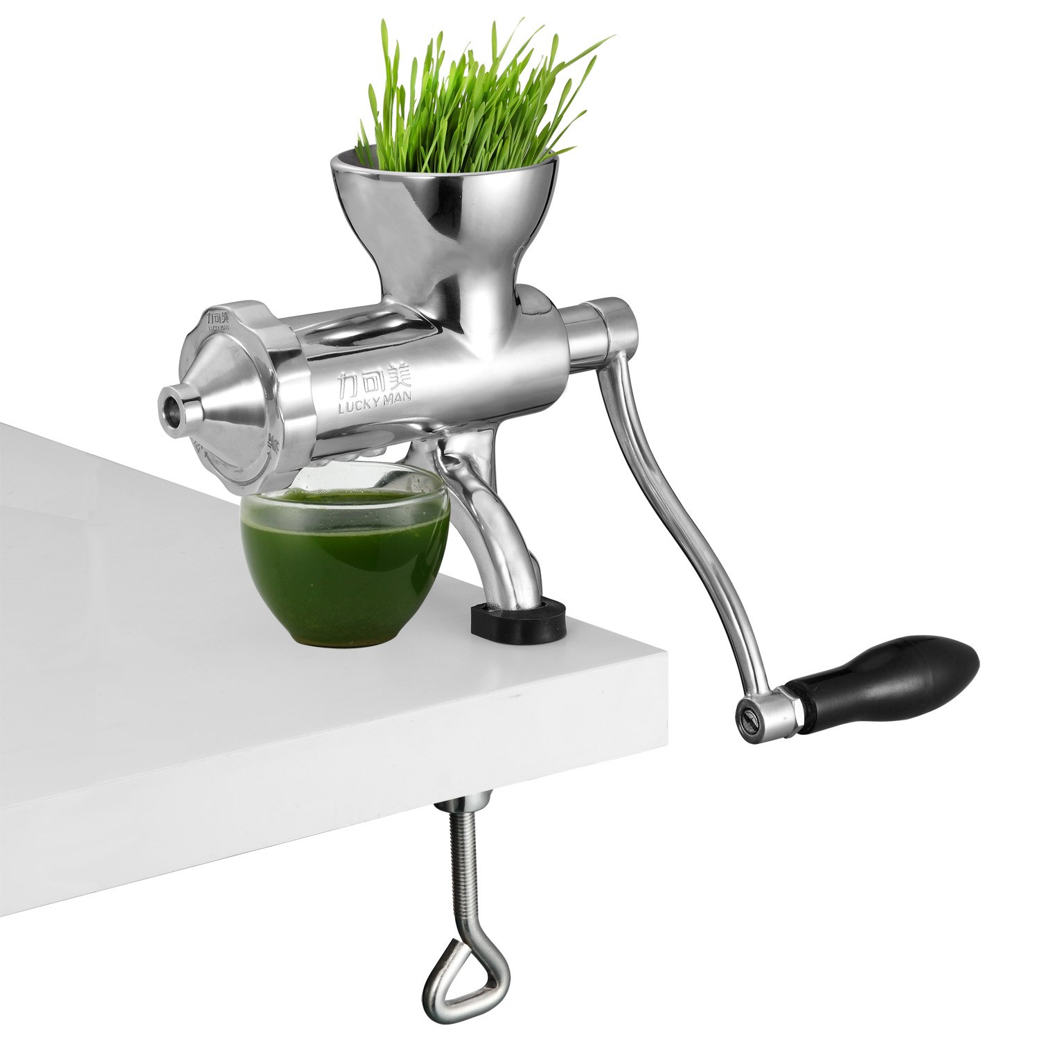 LUCKYMAN Handy Pantry Hurricane Stainless Steel Manual Wheatgrass Juicer:  Amazon.ca: Home & Kitchen
