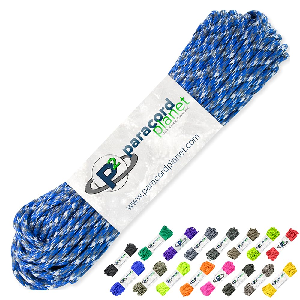 PARACORD PLANET 100' Hanks Parachute 550 Cord Type III 7 Strand Paracord Top 40 Most Popular Colors